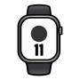 Apple Watch Series 11/ GPS/ Cellular/ 42mm/ Titanio Natural/ Correa Deportiva Negra (S/M)