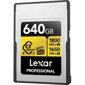 Lexar CFexpress Pro Type A Gold 4.0 Series 640GB R1800/W1650MB/s - VPG400