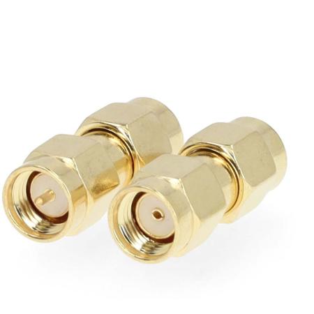 Nedis SMA-Adapter | SMA Male | Gold Plated | 50 Ohm |Straight|Copper|Gold| 2 PCs
