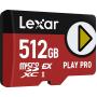 Lexar MicroSD Express 7.1 Play Pro 512GB Up To R900/W600MB/s (104MB/s w/ UHS-I)