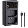 K&amp;F Concept Dual Battery-Charger For LPE6NH w/ USB-C