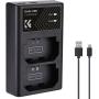 K&amp;F Concept Dual Battery-Charger For NP-FZ100 w/ USB-C