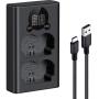 K&amp;F Concept NP-W235 Dual Battery-Charger USB-C w/ Display