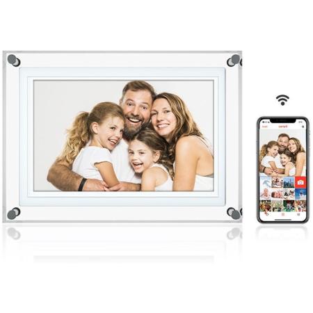Pora&amp;Co Digital Photo Frame 17.8 cm - Acryl - HD+ - USB-C - Touchscreen