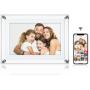 Pora&amp;Co Digital Photo Frame 17.8 cm - Acryl - HD+ - USB-C - Touchscreen