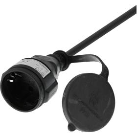 Deltaco Extension Cable Buitengebruik Geaard IP44 20 M - Black