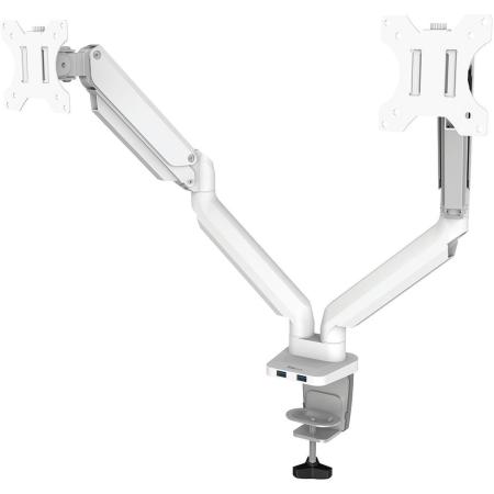 Fellowes Platinum Series Dual Monitor Arm - White