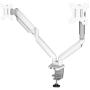 Fellowes Platinum Series Dual Monitor Arm - White