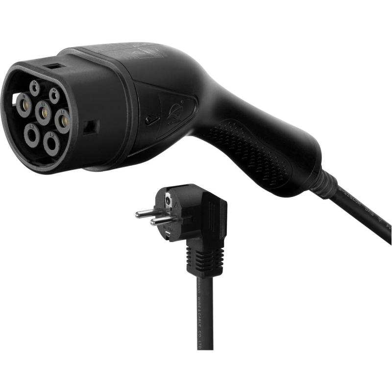Deltaco E-Charge Cable Schuko - Type 2 6-16A 3.5KW 5.5m