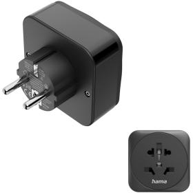 Hama Travel Adapter Type E/F 3-POLIG Wer To EU 1X USB-C 1X USB-A PD 20W Z