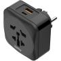 Hama Travel Adapter Type E/F 3-POLIG Wer To EU 1X USB-C 1X USB-A PD 20W Z