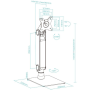 Soporte de Mesa para Monitor TooQ DB1741TN-B/ Giratorio/ Inclinable/ hasta 8kg