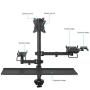 Soporte de Mesa para TPV 2 Monitores TooQ TQPM0003/ Giratorio/ Inclinable/ Rotatorio/ hasta 9kg