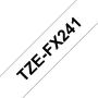 Cinta Laminada Original Rotuladora Brother TZe-FX241/ Blanca