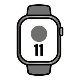Apple Watch Series 11/ GPS/ Cellular/ 46mm/ Titanio Natural/ Correa Deportiva Gris Piedra M/L