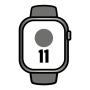 Apple Watch Series 11/ GPS/ Cellular/ 46mm/ Titanio Natural/ Correa Deportiva Gris Piedra M/L