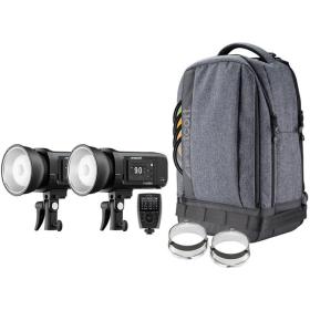 Westcott FJ400 II Strobe 2 Light Backpack Kit w/ FJ X3 M Uni Wireless Trigger