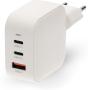Nedis Charger | 70 W | Fast Charge | Outputs: 3 | USB-A / 2X USB-C | White