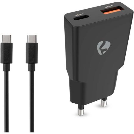 Nedis Charger | 30 W | Gan | PD3.0 30W | Outputs 2 | USB-A / USB-C | 1.50 M