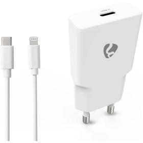 Nedis Charger | 20 W | PD3.0 | 1.67 / 2.22 / 3.0 A | USB-C | Cable | 1.00 M