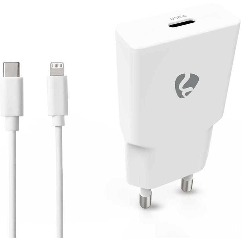 Nedis Charger | 20 W | PD3.0 | 1.67 / 2.22 / 3.0 A | USB-C | Cable | 1.00 M