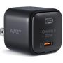 Aukey PA-B1L 30W USB-C Single Port Wall Charger - Black