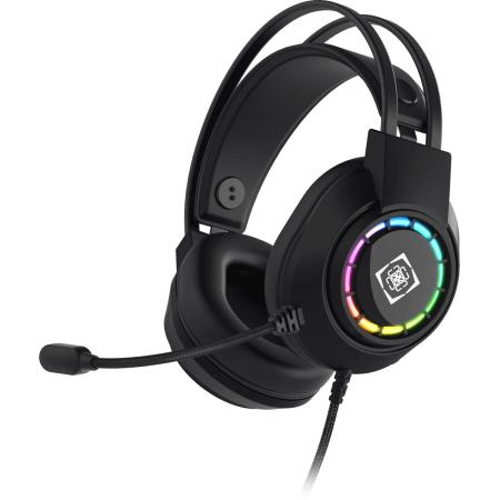 Deltaco Gaming DH220 USB Gaming Headset - Stereo - RGB Lighting - Black