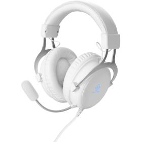 Deltaco Gaming White WH85 Stereo Gaming Headset 2x3.5mm LED Light 57mm Drivers