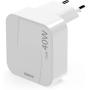 Hama Fast Charger Gan 2X USB-C Collapsible Mini-Charger PD 40 W White