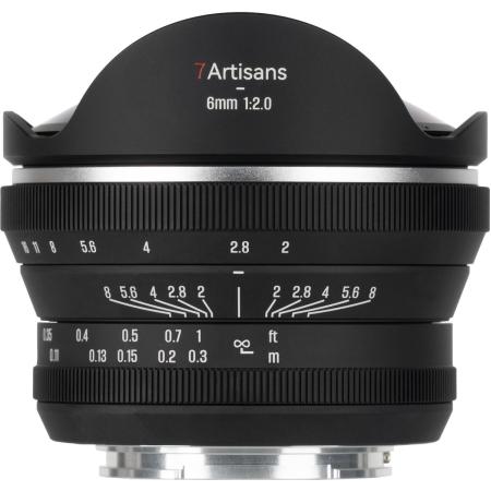 7Artisans 6mm f/2.0 - Fujifilm X-Mount - Black