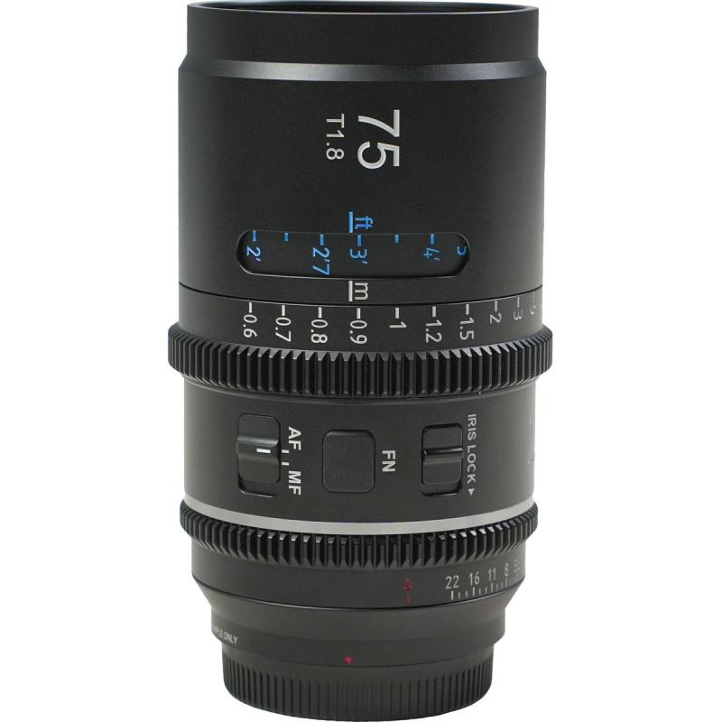 Sirui Astra Series 75mm T1.8 1.33X FullFrame Cine Lens (E Mount Blue Flare)