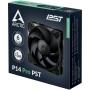 Ventilador Arctic P14 PWM PST/ 14cm/ Negro