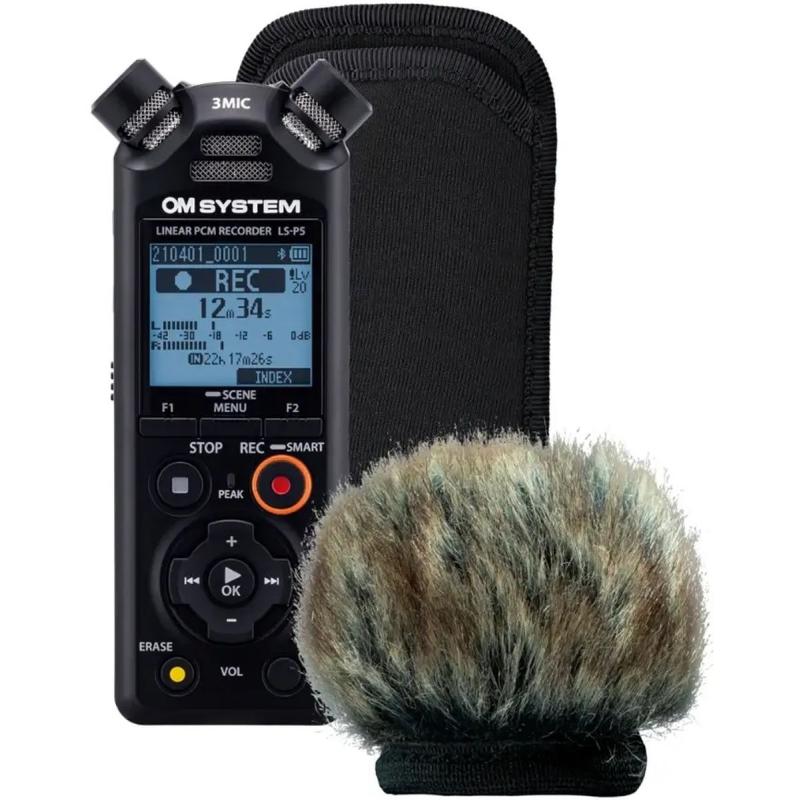 OM SYSTEM LS-P5 Wind Protection Kit w/ Windshield &amp;amp; Softcase