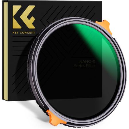K&amp;F Concept ND4-64 + CPL 2-IN-1 Filter Nano X - 62 mm