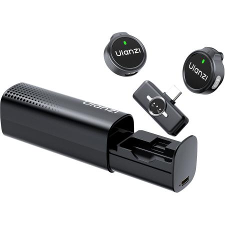 Ulanzi A21 Wireless Microphone-Set w/ Case USB-C - Black