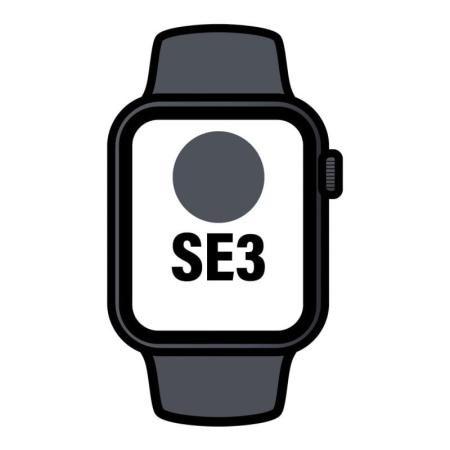 Apple Watch SE3/ GPS/ Cellular/ 44mm/ Caja de Aluminio Medianoche/ Correa Deportiva Medianoche S/M