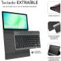Funda con Teclado Subblim KeyTab Pro BT para Tablets Samsung Galaxy A11+/ Negra