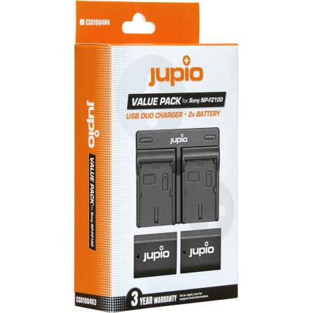 Jupio Value Pack: 2X Battery NP-FZ100 2040mAh + USB Dual Charger