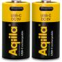 Aqiila Rechargable CR123A Battery 2-pack USB-C Lithium 3V/750mAh