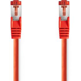 Nedis CAT6 Network Cable RJ45 M RJ45 M 10.0m Round LSZH Red Label