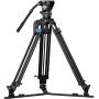 Sirui SQ75A Aluminum Twin-Leg Video Tripod 75mm Half-Bowl + S5 Head