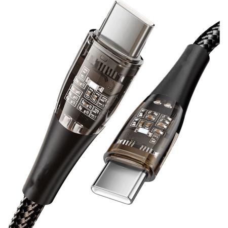 FXLion 100W PD USB-C Cable - OLED-480MBS DataTransfer-Bi-Directional Fast Charge