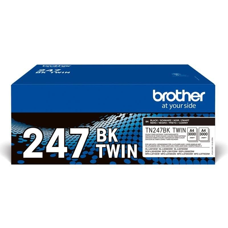 Tóner Original Brother TN247BKTWIN Multipack/ 2x Negro
