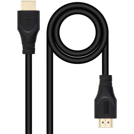 Cable HDMI 1.4 Nanocable 10.15.4705/ HDMI Macho - HDMI Macho/ 5m/ Negro