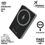 Powerbank 10000mAh Muvit For Change MCCHP0010/ 20W/ Wireless/ Negra/ Incluye Cable USB Tipo-C