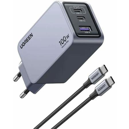 Ugreen Nexode Pro 100W 3-Port Gan Fast Charger Set EU