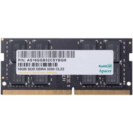 Memoria RAM Apacer AS16GGB32CSYBGH 16GB/ DDR4/ 3200MHz/ 1.2V/ CL22/ SODIMM