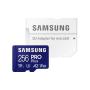 Tarjeta de Memoria Samsung PRO Plus 2023 256GB microSD XC/ Clase 10/ 180MBs