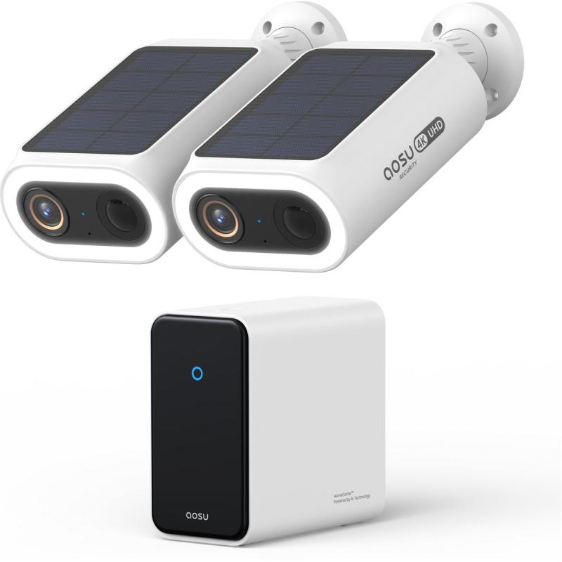 AOSU 4K Solarcam P1 Max w/ Homecortex System - 2 Camera&amp;#039;s