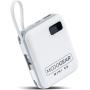 MOJOGEAR Mini Go 10.000mAh PowerBank w/ Cables - White